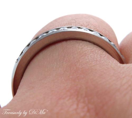 0.25CT SOLID PLATINUM ROUND DIAMOND WEDDING ANNIVERSARY BAND RING COMFORT FIT | Treasurly by Dima - Exquisite Diamonds and Fine Quality Antique, Vintage, and Estate Jewelry