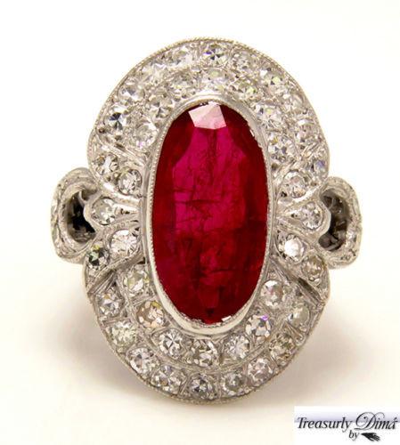 Antique diamond ruby ring Clearance