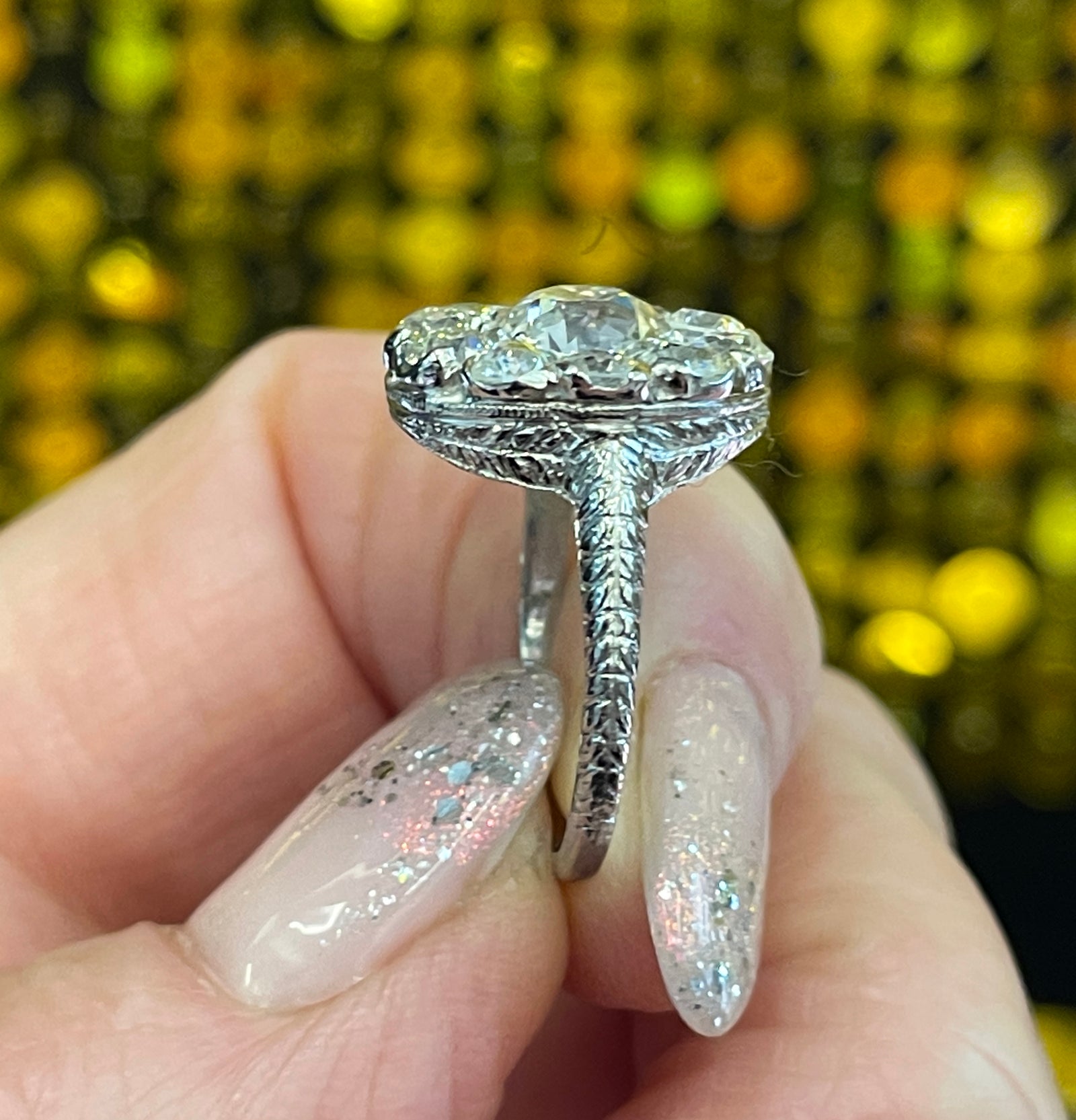 Antique Edwardian 1900s GIA H-VS2 OLD European Cut Diamond