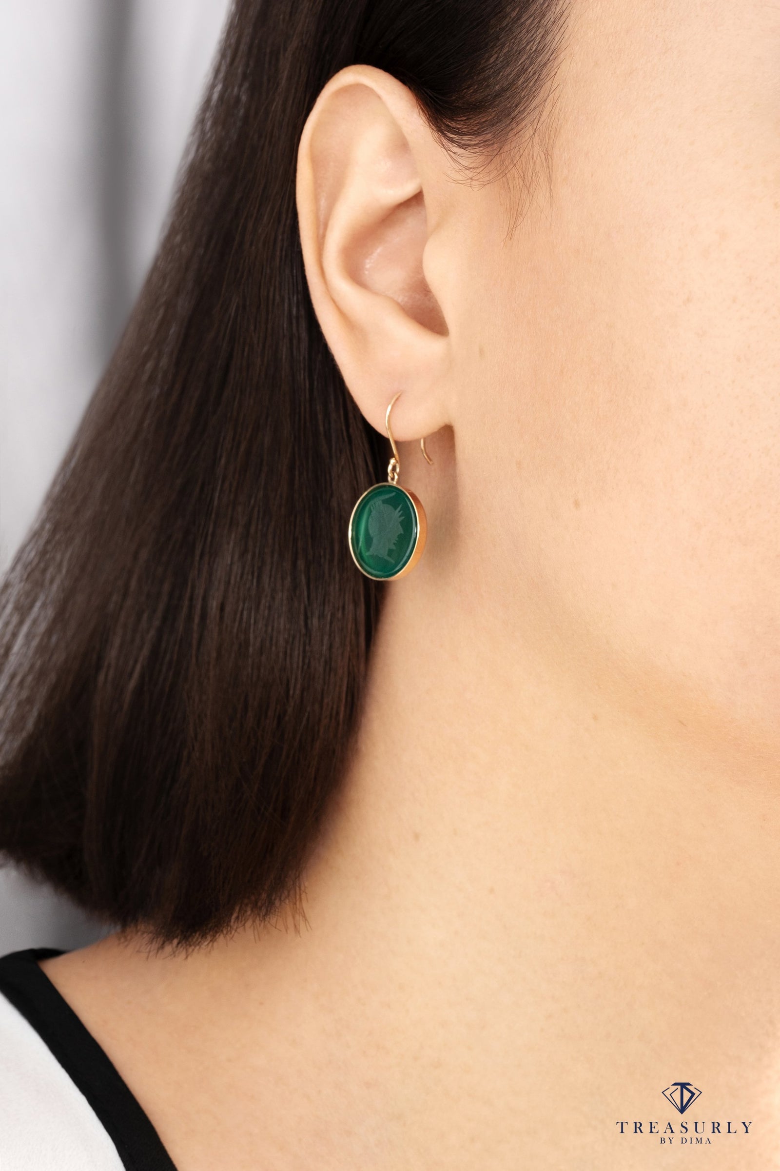 earrings-green-onyx-round-