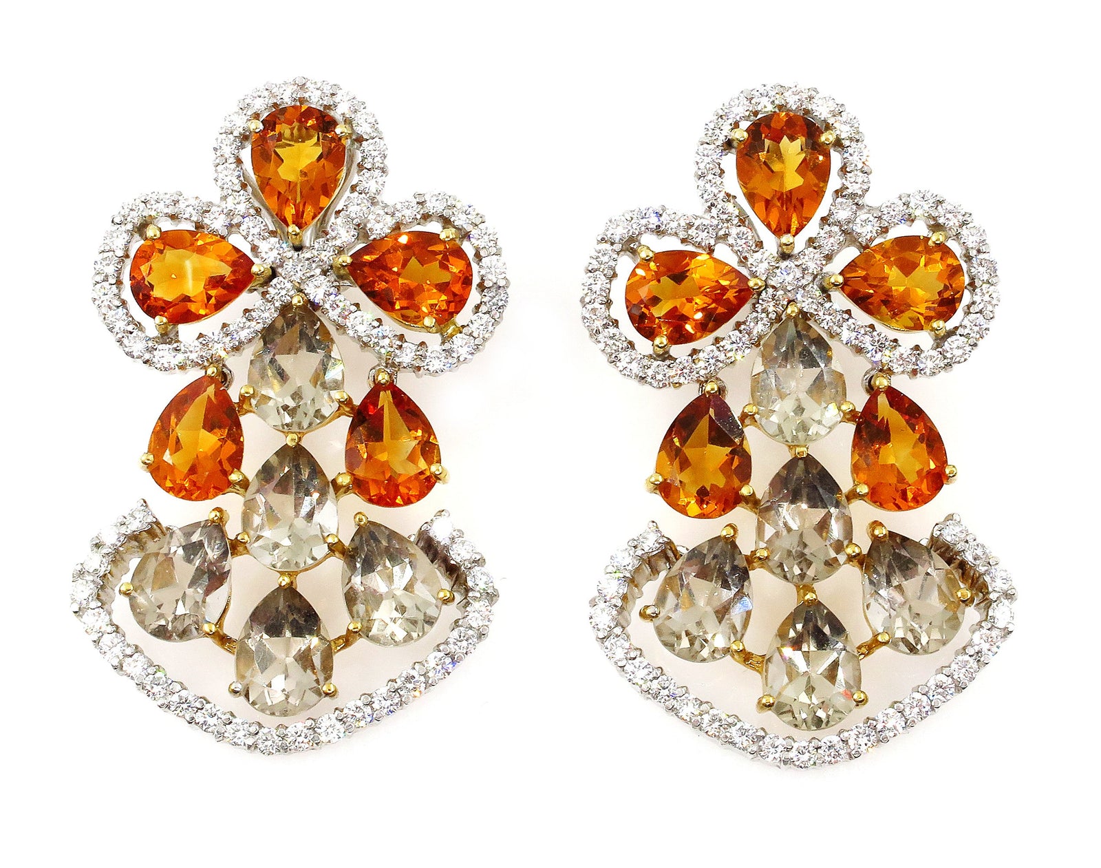 Discus Smoky shops Topaz Earrings