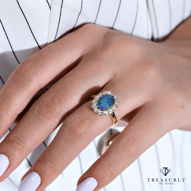 Victorian Opal Opal Engagement Ring Antique An Exquisite Antique