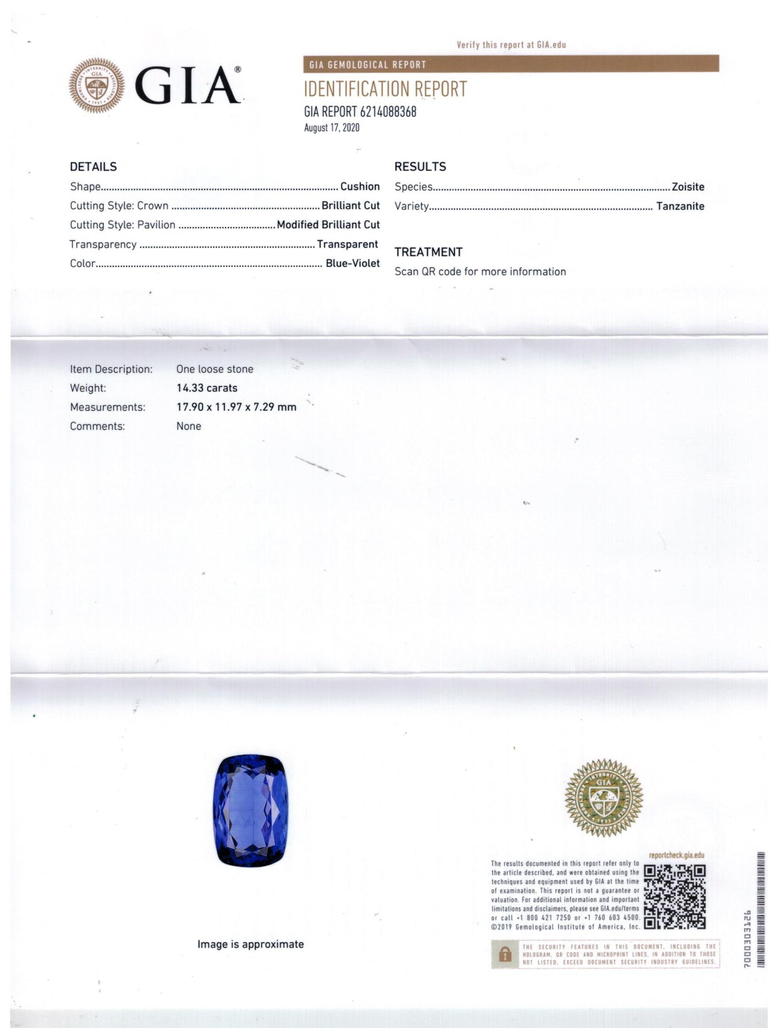 GIA Deep Blue Violet Cushion TANZANITE Peridot and Diamond