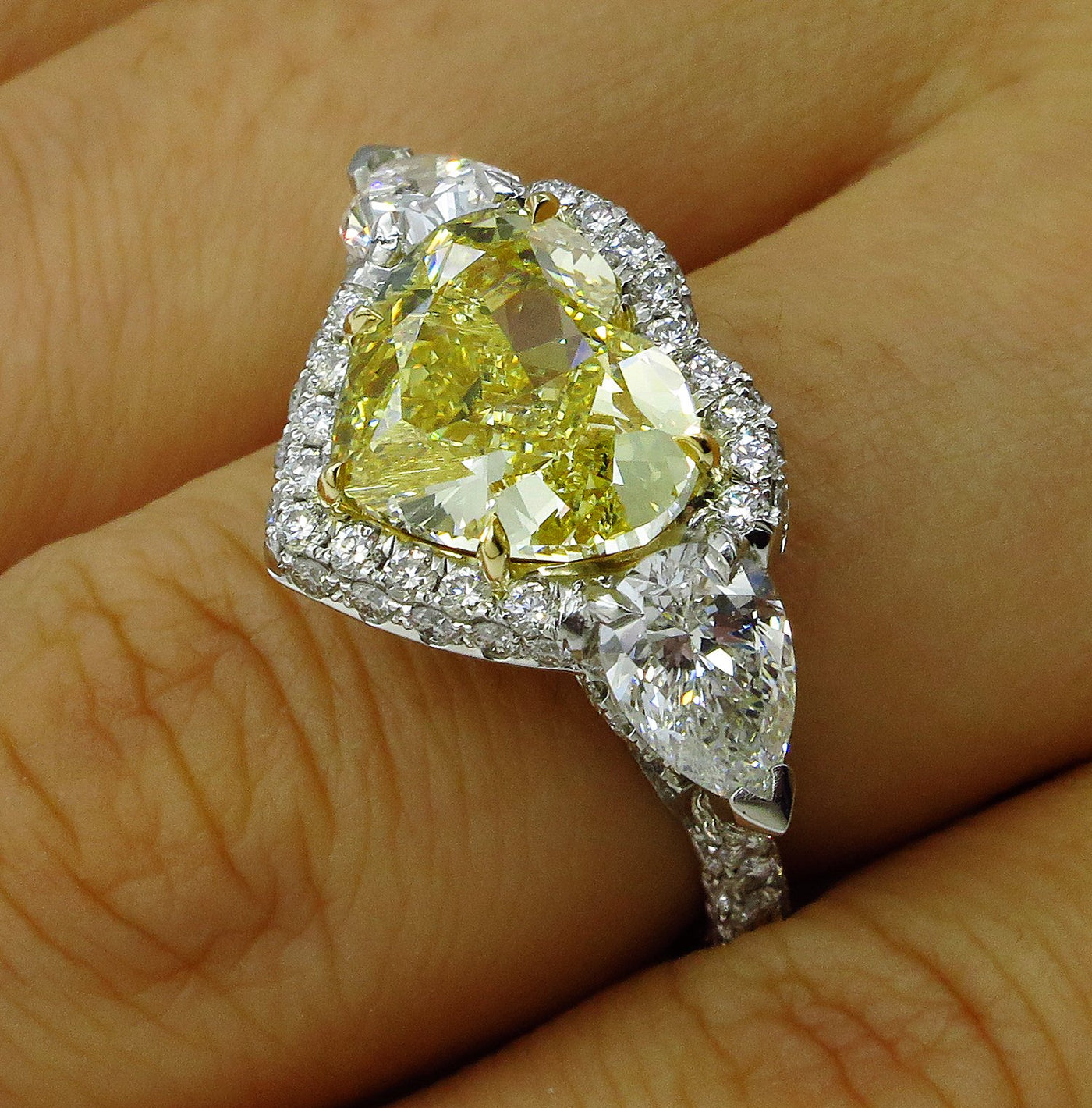 0.36 Ct Salt and Pepper Diamond ! Fancy Yellowish Color Diamond ! Natural Heart Shape Diamond ! store Engagement Ring Diamond ! Gift For Her